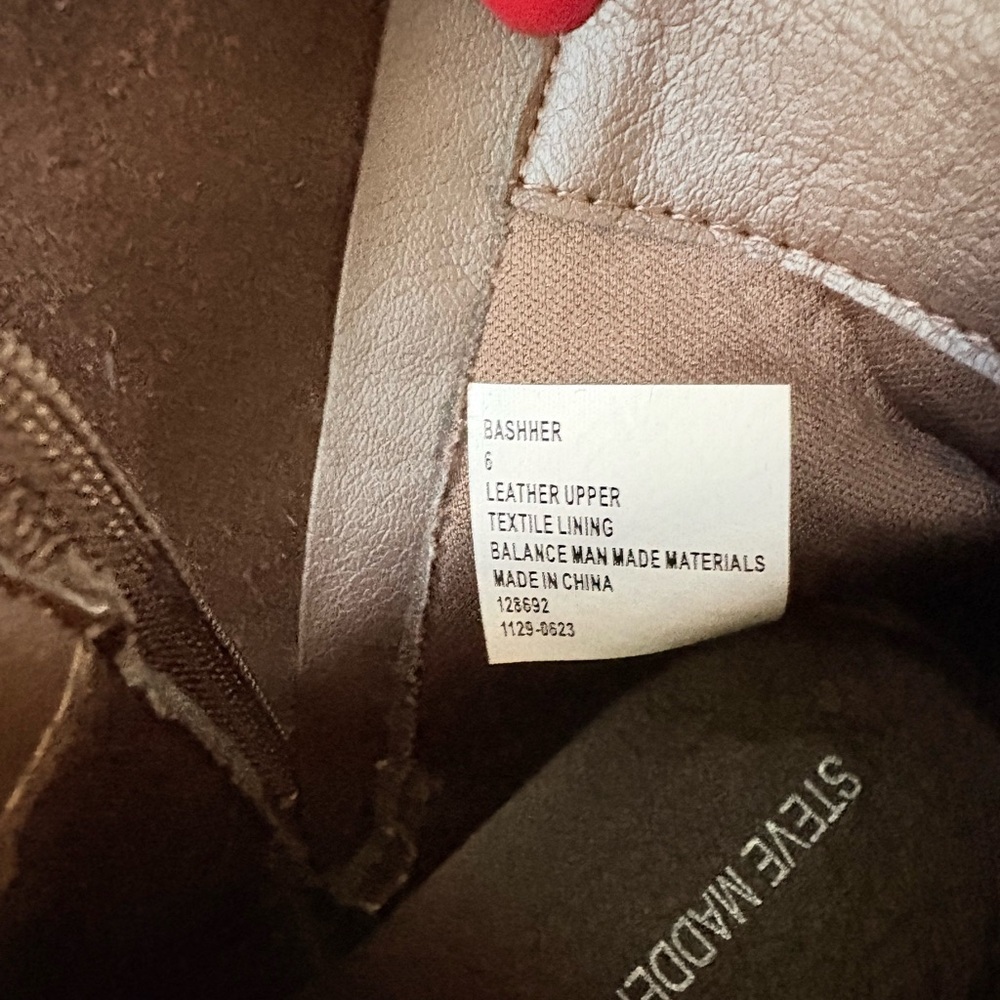 Steve Madden Leather Upper Boots - Picture 4 of 4